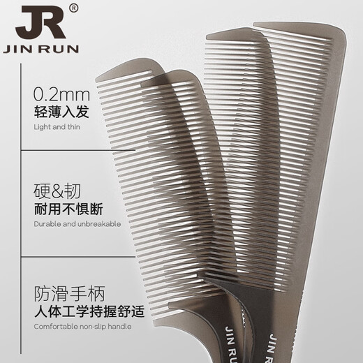 
Manika Ultra-thin Men's Flat-Head Cropped Comb Hair Stylist Special Men's Hair Cropped Hair Shop Hard Haircut Cropped Hair Cropped Hair Cropped Artifact 15915 [Transparent Gray]