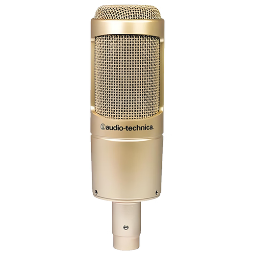 Audio-Technica AT2035 Microphone Professional Condenser Microphone Computer Live Karaoke Dubbing Audio Book Voice Hall Professional Recording Microphone Brand TOP AT2035 Black