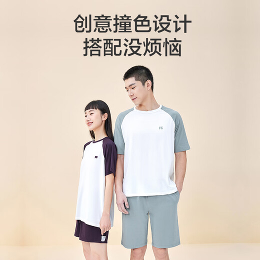 
Made in Jingdong [Xinjiang Cotton Antibacterial Anti-allergic] Pure Cotton Men's Pajamas Men's Home Clothing Set Pajamas Deep Flower Gray L
