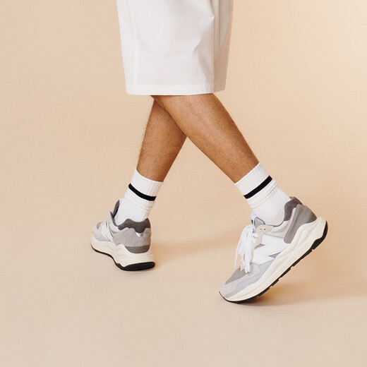 NEW BALANCE NB5740 official casual shoes for men and women, comfortable autumn and winter breathable splicing heightening lightweight sports shoes for couples, gray M5740TA 43 (foot length 27.5cm)