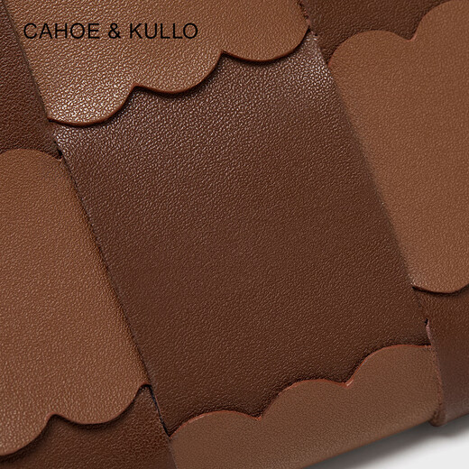 Cahoe Kullo Offizielle Website offizielle Brieftasche für Frauen Kurz Neues 2025 Mode Nische Frauen Kartenbeutel Clutch Frauen Brieftasche Geldbörse Brieftasche Karamell Brown Bohnen Blonde-kk Frauen Bag Geburtstag für Freundin