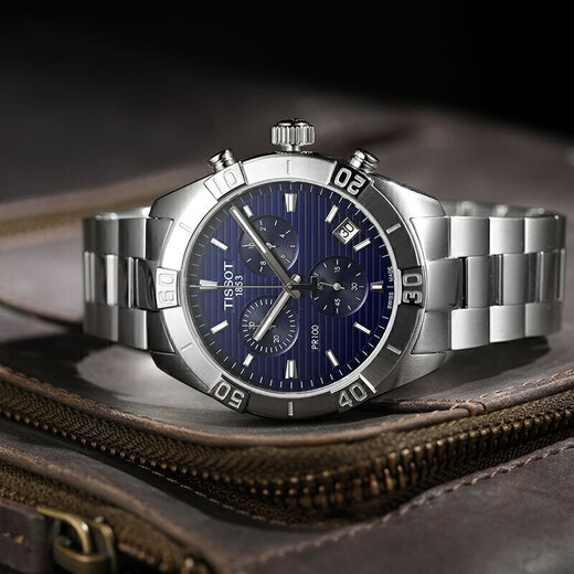 Tissot (TISSOT) watch PR100 series men's watch Swiss quartz men's steel belt watch business watch birthday gift