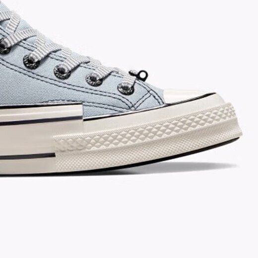 Converse men's and women's shoes Chuck70 HackedHeel stacked canvas shoes A07983C silver size 36