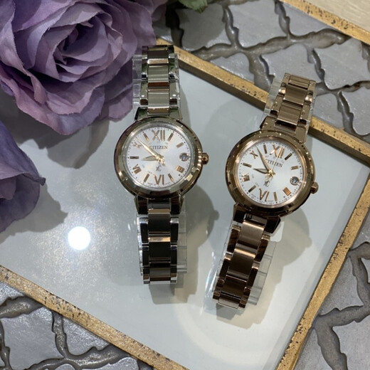 西铁城（CITIZEN）XC系列太阳能机芯 蓝宝石玻璃 不锈钢材质时尚美丽气质女款手表 ES9435-51A（表芯：H060）