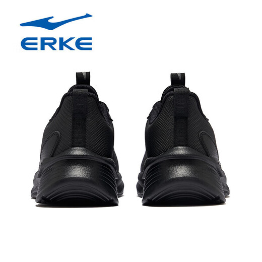 Hongxingerke (ERKE) sneakers men's black men's shoes waterproof and non-slip leather winter new shoes shock-absorbing and dirt-resistant outdoor running shoes 3523 black [waterproof leather style] 40