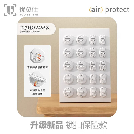 Couvercle de protection de la prise UBESS pour le choc anti-électrique des enfants et le couvercle de protection des trous de bouchon pour bébé anti-électrique Jack de bouche de sécurité Couvre de sécurité MODE - 24 pièces de blanc polaire [V0 Flame retardant]
