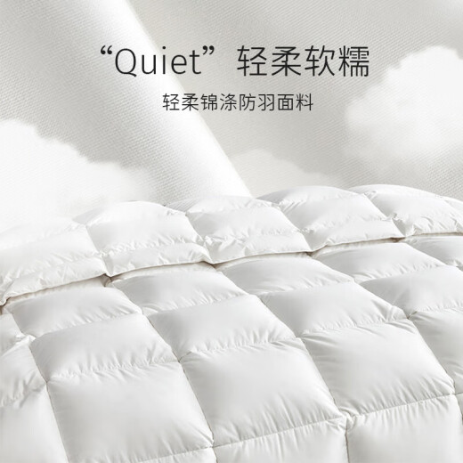 Pierre Cardin warm velvet antibacterial 100% feather quilt thickened quilt double winter quilt 6Jin [Jin equals 0.5kg] 200*230cm white
