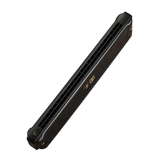 
Guoguang 24-hole polyphonic C-tune playing zodiac harmonica-Chicken (imported gong, blowing instructions) Athens Black
