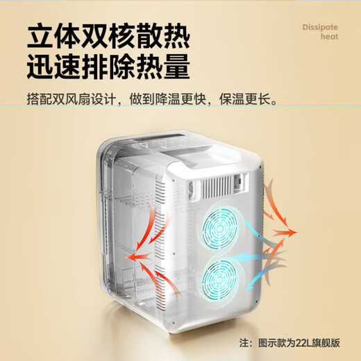 Montover Car Refrigerator Small Mini Refrigerator Dormitory Home Rental RV Car Home Dual-Use Breast Milk Portable Refrigerator USB Plug-in Refrigeration and Heating Car Home Dual-Use 8L Dual Core Cooling and Heating丨Magnetic Door Dual-Use Car Home