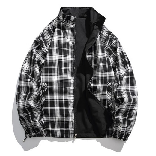 NASA RHUDE autumn jacket men's couple wear casual jacket men's autumn and winter baseball uniform trendy men's spring and autumn clothes men's khaki (reversible) M (115-135Jin Jin equals 0.5 kg)