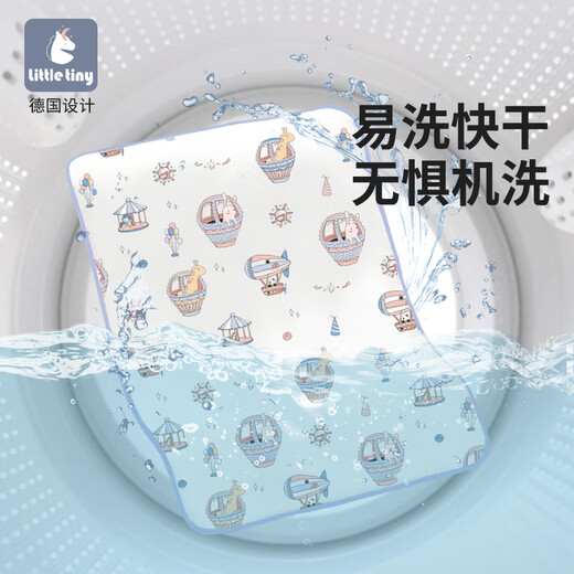 littletiny婴儿隔尿垫可水洗秋冬新生儿宝宝纯棉春防水儿童尿布片 雪兔仙境 60x120cm