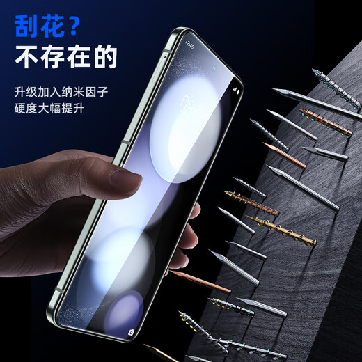 Biyazi [Nanometer Full Screen] Suitable for Samsung ZFlip5 Hydrogel Film w24flip Mobile Phone Soft Film [Inner and Outer Film 1 Set] High Definition Non-Tempered Scratch-resistant Full Glue Protection JM783