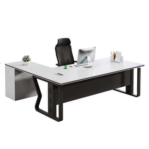 Table Xiaobai boss table office desk president table simple modern manager table supervisor table office desk and chair combination 2.0 meters boss table