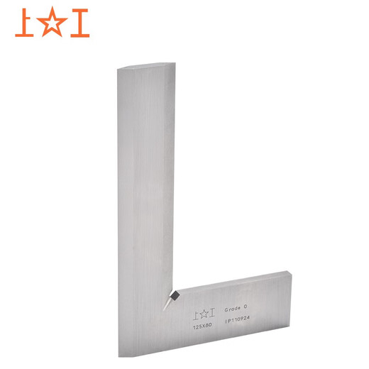 Shanggong knife-edge square ruler woodworking square stainless steel square ruler 90 degree square ruler precision level 0 square ruler 100x63mm EDl010102