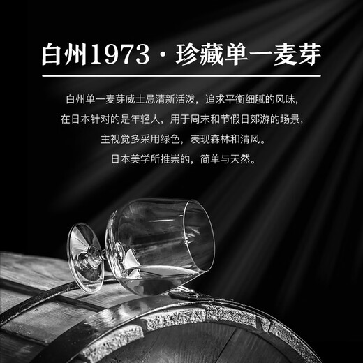 Hakushu 1973 Whisky de malta individual japonesa 700ml 43 grados Botella desnuda Vino importado