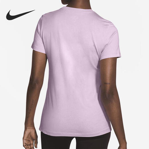 Nike (Nike) Kurzärärmelte Frauenkleidung 2025 Sommer New Sports Running Atmable Sweat bequemes lässiges rundes Nacken T-Shirt Bv617 Bv6170-695 Lila runder Nacken s