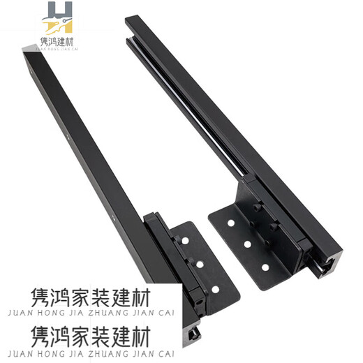 三栖虎中岛台伸缩隐藏式轨道厨房吧台延伸导轨餐桌抽拉台面滑轨五金配件 导轨1700mm总长/行程1585mm