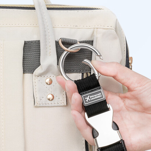 Hanoufei suitcase buckle external buckle lock hook quick buckle carabiner backpack suitcase multi-function bundling straps for black curtain [upgraded metal buckle]