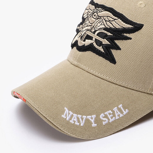 MONAITTE hat men's spring and summer new trendy brand versatile baseball cap hard top embroidered outdoor sports four-season trend peaked cap khaki (marked O-3) four-season style one size fits all adjustable 55-62CM