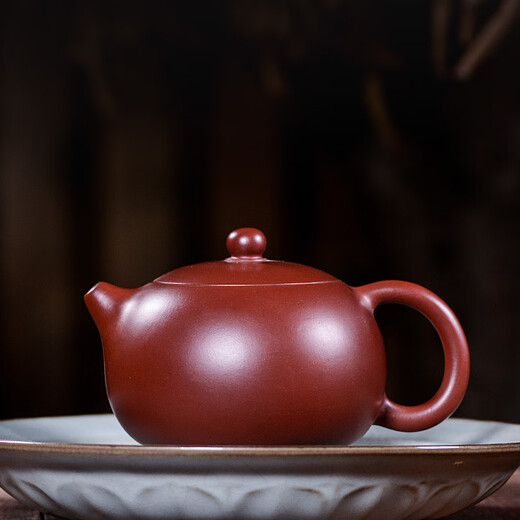 Centenary Liyong Yixing purple sand pot pure handmade raw ore Dahongpao Xishi pot Kung Fu tea set teapot one pot two cups set