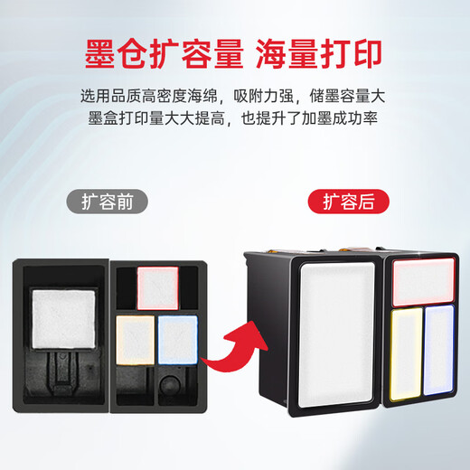 臻印彩适用HP惠普3636 3638 3776 3777 3778 3838 1118 2138 2676 2677 2678 2679 4538 4678 5088 5078打印机墨盒 【可加墨-显墨量】680彩色墨盒-450页