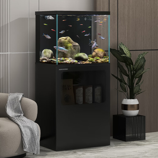 Fujian Jiang (minjiang) fish tank aquarium living room home back filter ultra-white glass landscaping goldfish tank koi ecological tank desktop fish tank SJ-400 set fish tank + storage cabinet (black) Fujian Jiang (minjiang) fish tank aquarium living room home back filter ultra-white glass landscaping goldfish tank koi ecological tank desktop fish tank SJ-400 set fish tank + storage cabinet (black)