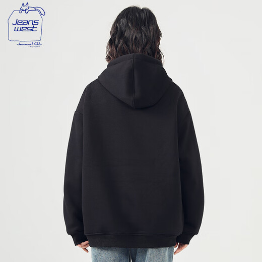 JEANSWEST CLUB JeansWest hooded sweatshirt unisex style daily casual spring and autumn girls jacket simple casual loose hoodie