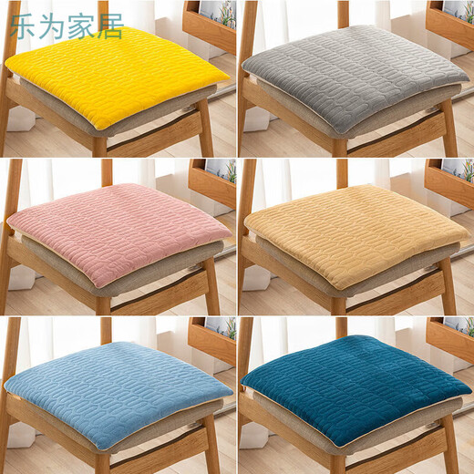 Qiaorui thickened cushion soft butt cushion office student classroom dormitory stool butt chair cushion car seat cushion corn kernel dark gray non-slip bottom + strap 25*35cm*thick about 4cm suitable for student stools