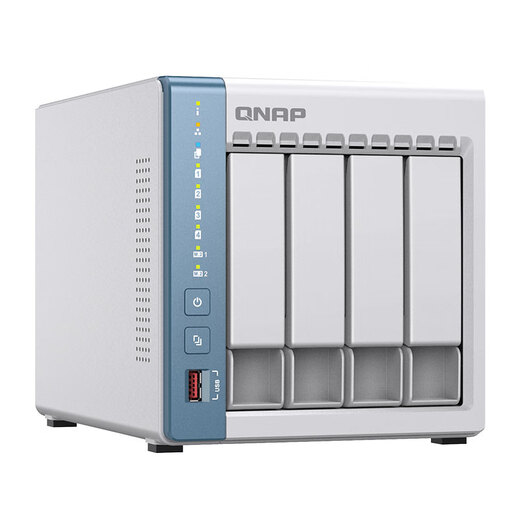 威联通（QNAP）TS-464C 8G内存四盘位家庭云四核心网络存储服务器NAS TS-464CW+企业盘（8T*2）