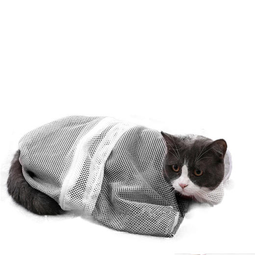 Zigman cat washing bag, cat washing artifact, cat anti-scratch, anti-bite, anti-lost, bath bag, nail clipper, fixed bag cleaning supplies, newly upgraded fifth generation gray cat washing bag