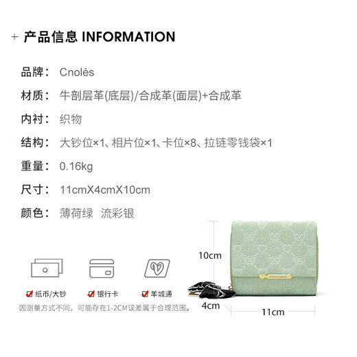 Cnoles portefeuille dames 2025 Dernier portefeuille de cartes de carte de changement de marque Big Brand Big Brand Big Brand pour petite amie