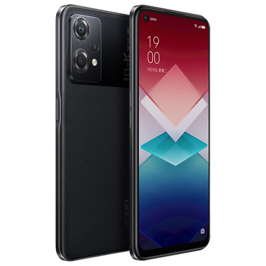OPPOK10x 67W超级闪充 5000mAh 120Hz高帧屏 6400万三摄 高通骁龙695 拍照5G手机 K10X 极夜 12GB+256GB
