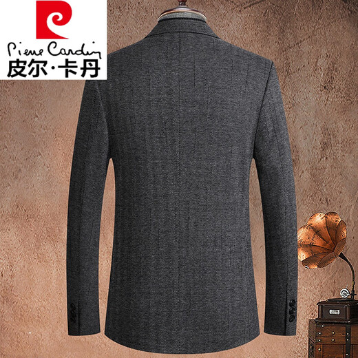 
Pier Cardin brand high-end wool suit jacket men's autumn and winter business casual small suit slim young and middle-aged wool suit gray coffee 2XL 185 140-160Jin [Jin equals 0.5 kg]