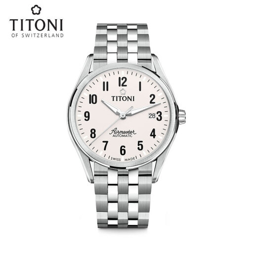 
Plum Blossom (Titoni) Swiss Watch Aerial Overlord Series Automatic Mechanical Men's Watch 40.5mm 83906-S-698 Gift