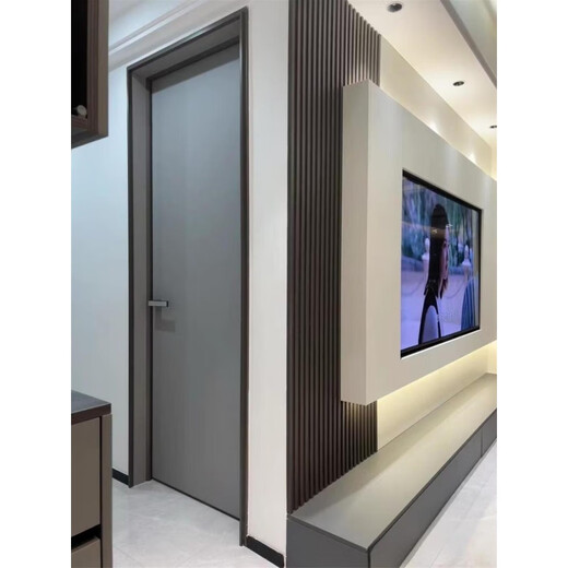 维诺亚厂家直销室内专用铝木门网红新款简易门超高可做到3米一门到顶 选颜色找客服 2.8边框(带普通锁)