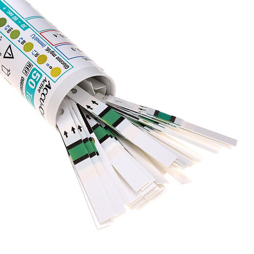 罗氏活力血糖试纸条免调码测血糖测糖活力型血糖仪试纸50/100片 血糖 试纸+针棉