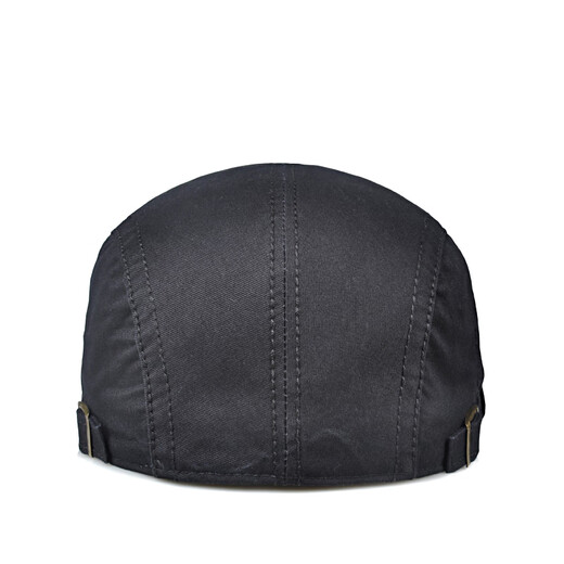 Woodpecker Spring and Summer New Washed Hat Distressed Cotton Beret Autumn and Winter Hat Outdoor Hat Men's Breathable Sun Shade Hat Black One Size (56-59cm) Adjustable Size