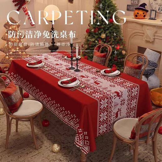 Clcey Tischdecke Einweg -Tabllotzdeckel Red Atmosphäre Ess -Tischdecke Rechteckige dekorative Retro -Tee ZB1278 LU LING XIAOXIAO 60x90 cm geeignet für kleine Tee Tisch geeignet