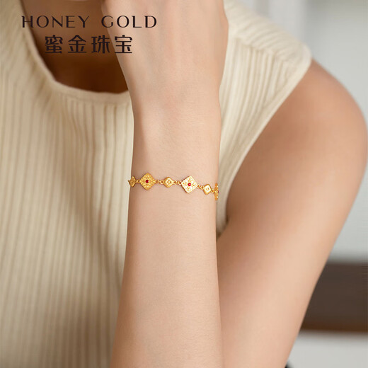 Honiggold Honig Gold Schmuck Gold Armband Fuß Gold Alte Emaille Inheritance Ninghui Kette HGA1449 Arbeitsgebühr von 860 Yuan/Stück 12,27G 152 cm