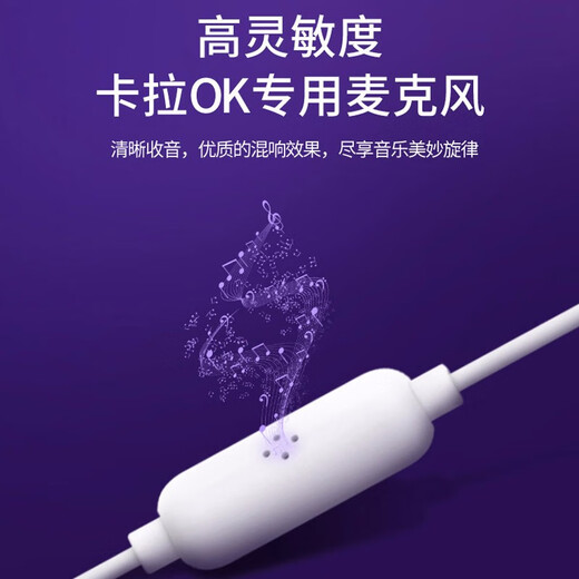 Philips type-c headphones wired semi-in-ear karaoke headphones eating chicken game with microphone music singing live broadcast sound card headphones white