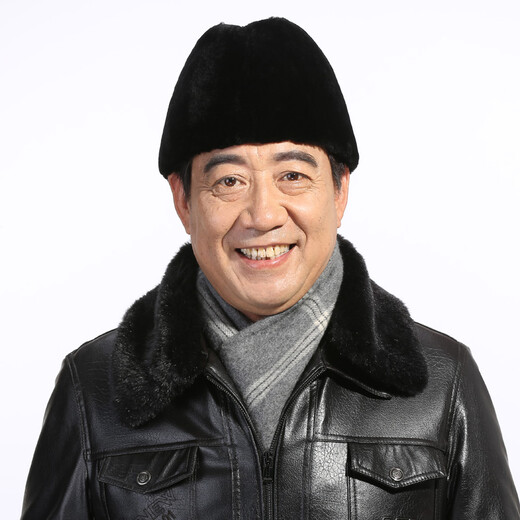 Princess Mink Men's Hat Winter New Sheep Shear Presidential Hat Whole Leather Thickened Warm Fur Hat Middle-aged and Elderly Woolen Hat Brown M (56-58cm)