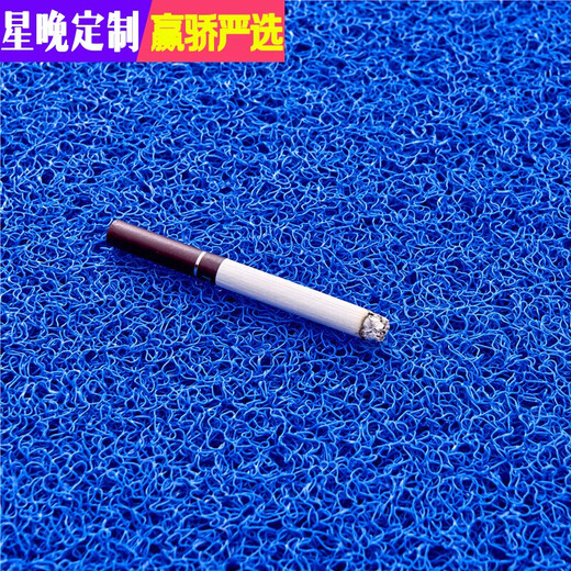 Star Night Thickened Silk Circle Floor Mat Anti-slip Silk Entry Floor Mat Plastic Red Floor Mat Dust-proof Door Elevator Hotel Welcome Red 120*150cm (Thickened 15mm)