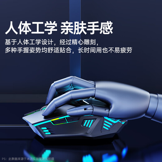 Tafik mouse wired USB office home game macro e-sports male Internet cafe peripherals desktop computer cf special mechanical e-sports lol business notebook silent 6-button economical set silent gaming mouse + edge-locking mouse pad