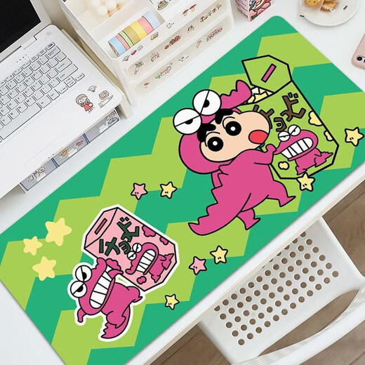 Long mouse pad Crayon Shin-shirt super large computer desk pad high-value keyboard pads dirt-resistant and washable students ZZ-2694/Shin Shin-shirt 80cm*30cm thick 3mm