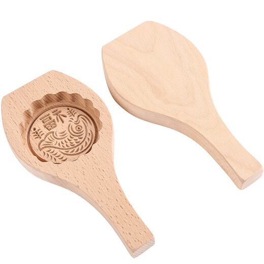 Haiyi Duo Wooden Baking Mold Steamed Bun Cake Mung Bean Cake Making Mooncake Mold Pastry Pumpkin Cake Steamed Bun Dessert Jixiang Yufu Wooden Mooncake Mold