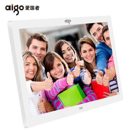 Marco de fotos digital Aigo de 8 pulgadas DPF81/85, música de audio y vídeo de alta definición, álbum de fotos electrónico, álbum de fotos enchufable de unidad flash USB, operación de control remoto, configuración estándar oficial