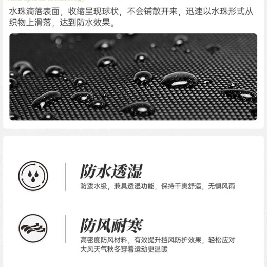 乔丹运动外套男风衣春秋季防风防泼水连帽户外夹克长袖上衣 黑色-321R-升级款 XL
