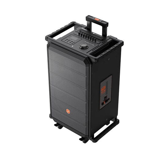 Beide Hongqi 1583 extérieur carré danse karaoké haut-parleur haut de gamme Trolley Bass Bass Dance Performable Portable Conférencier [15 pouces] H1583 / Dual Microphone / Sing Machine