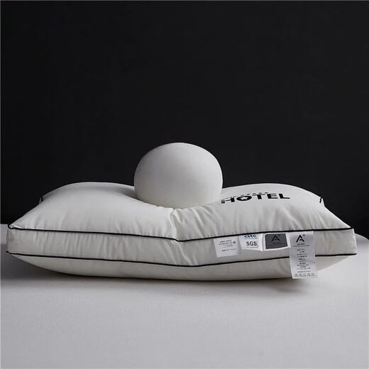 Lady Laura, un núcleo de almohada de algodón completo, almohada baja, almohada media, almohada alta, almohada de hotel, dormitorio no deformado, protección de cuello súper suave, almohada alta, pesa unos 1050 gramos, un par de ropa