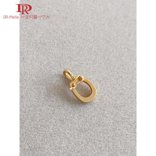 DR-FLVVS18k gold universal buckle plated all-match necklace pendant buckle up and down double opening buckle beads buckle head-gold